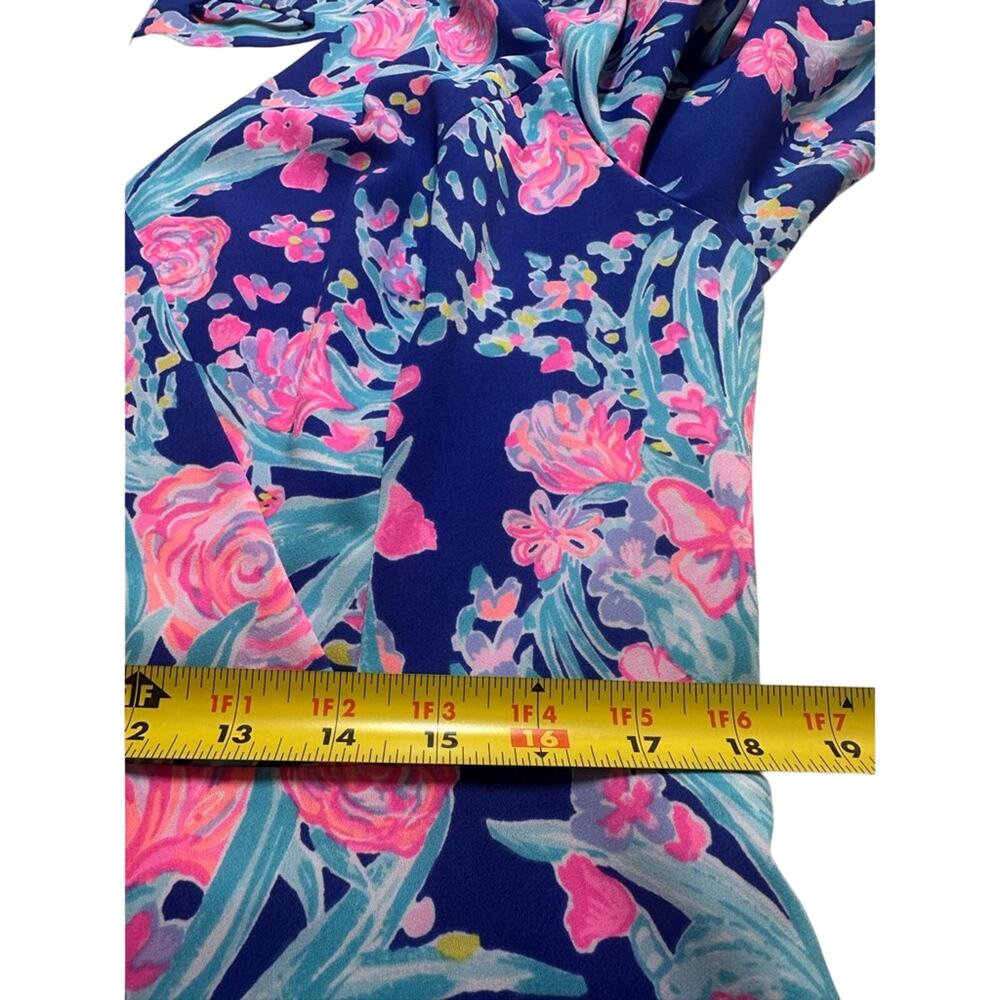 Lilly Pulitzer Rosie Dress Corsica Blue Toucan Party Size 16 NWOT *Missing Belt* - Picture 5 of 8